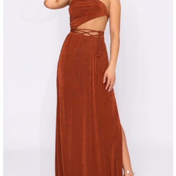 NWT White Fox Boutique Act Like It Maxi Dress in Green - Picture 1 of 11